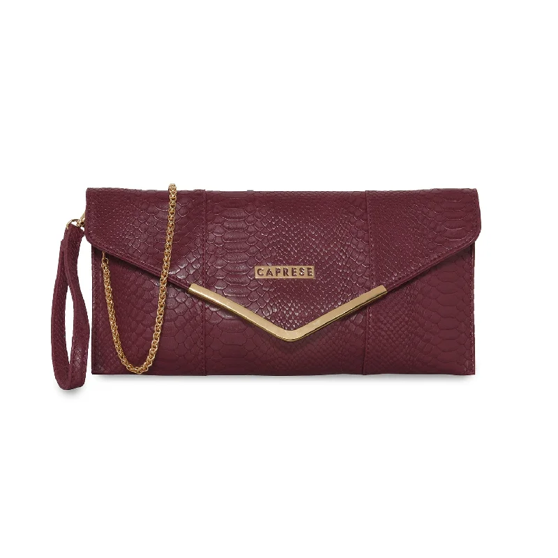 Caprese Dana Clutch Medium Crimson Red