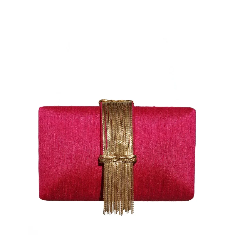 Cranberry Sauce Fringe Clutch