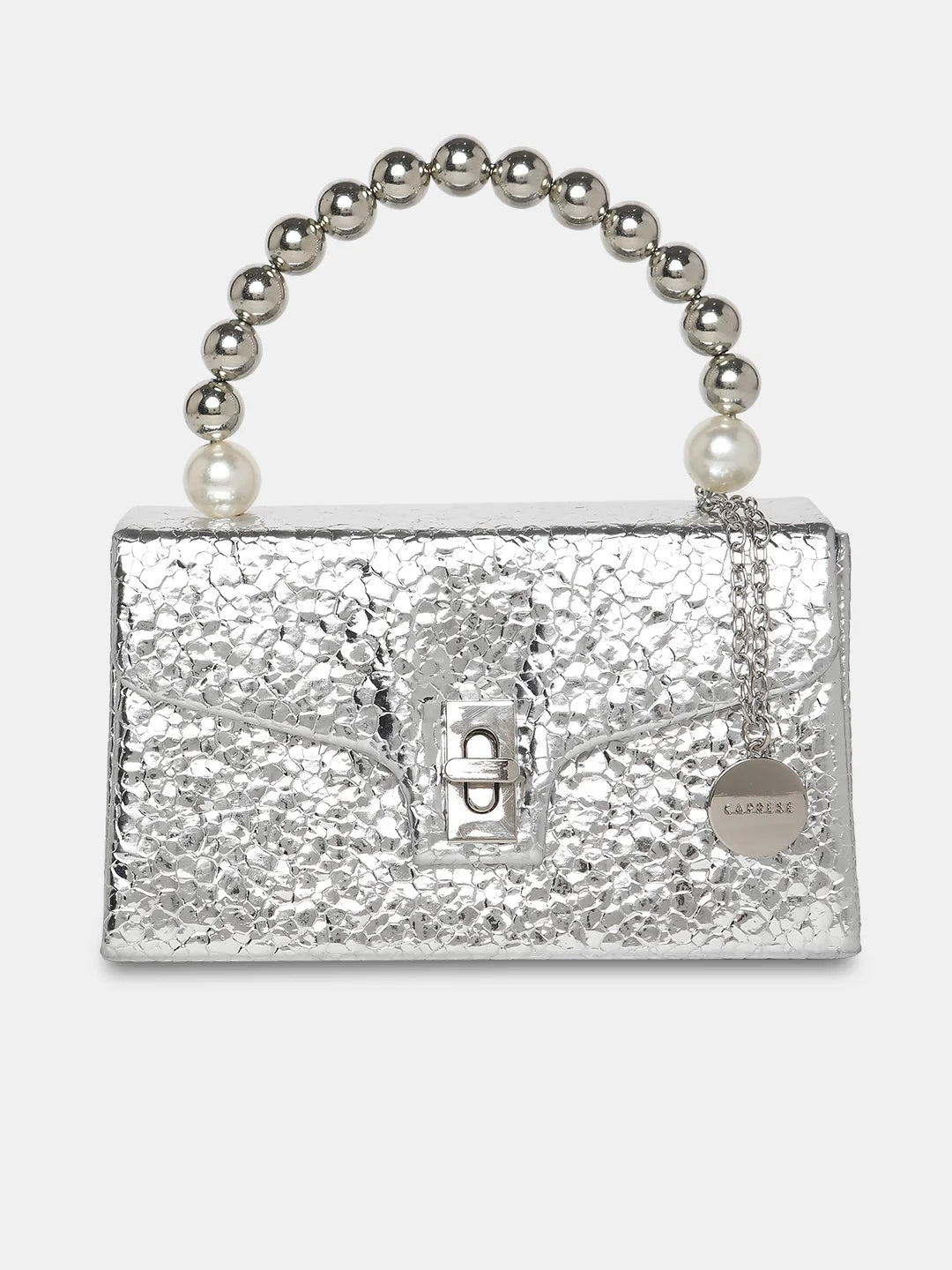 Caprese Lucy Pearl Clutch Small (E) Silver