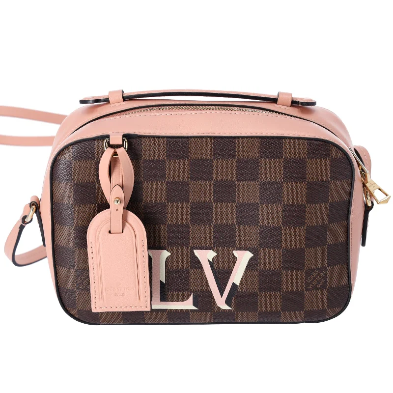 Louis Vuitton Santa Monica Damier Ebene Shoulder Bag N40179 Venus Pink