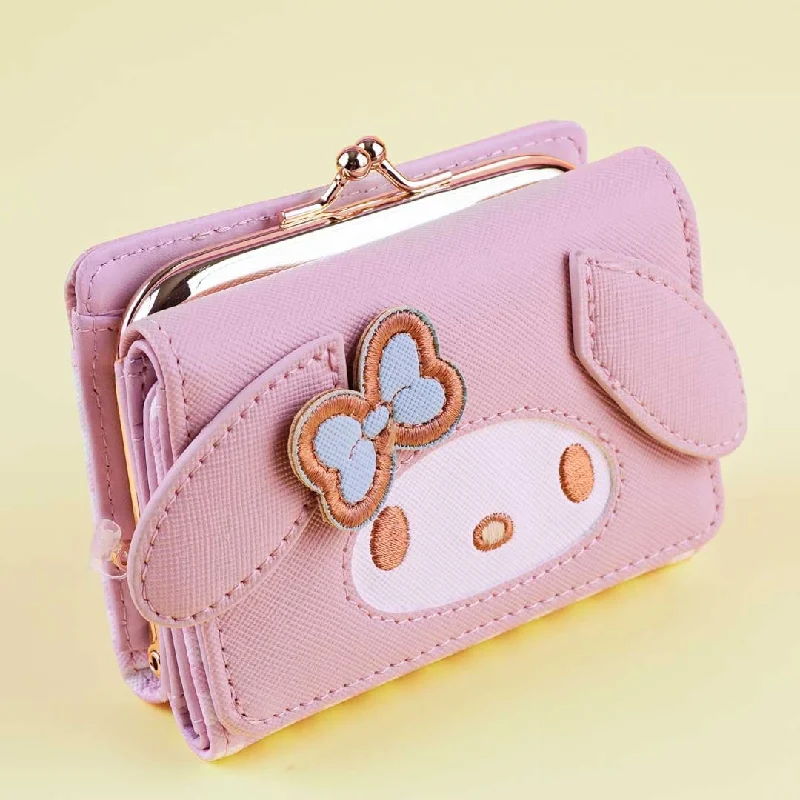 My Melody Face Trifold Wallet