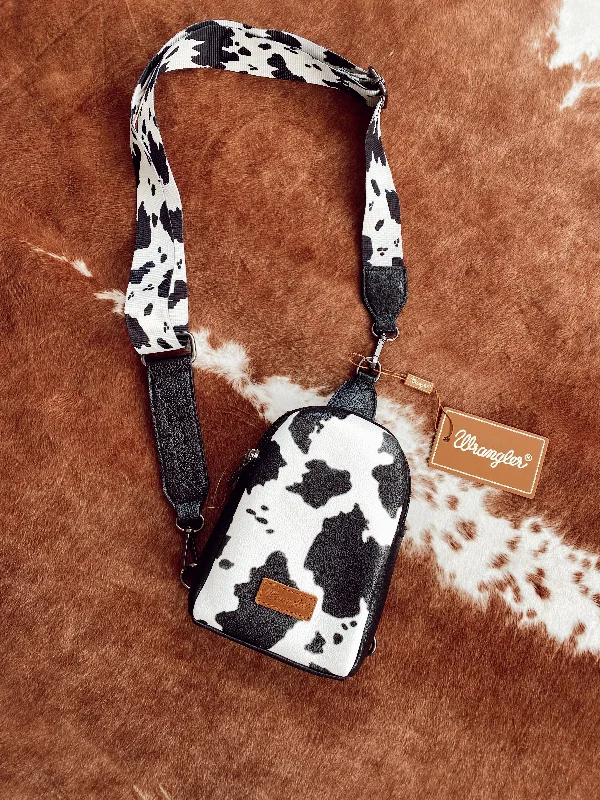 WRANGLER Cow Print Belt Bag