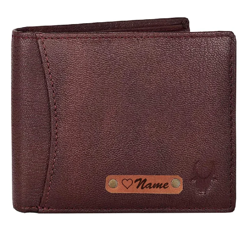 WILDHORN® RFID Protected Customizable Wallet for Gifting | Engrave with Your Name,Company Name or Initials