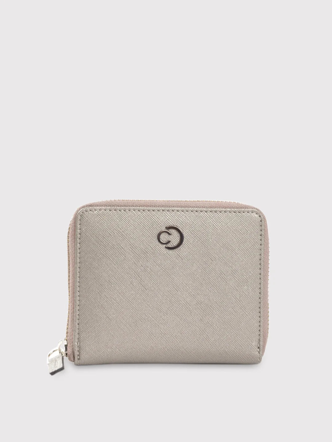 Caprese Mia Wallet Small Zip Around Gunmetal