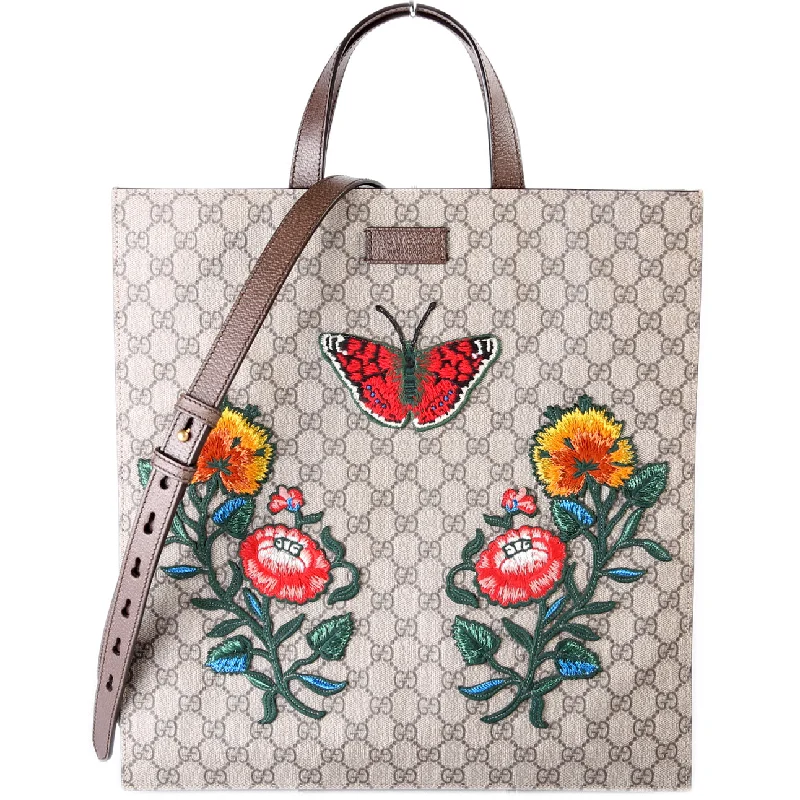 Soft GG Supreme Embroidered Vertical Tote