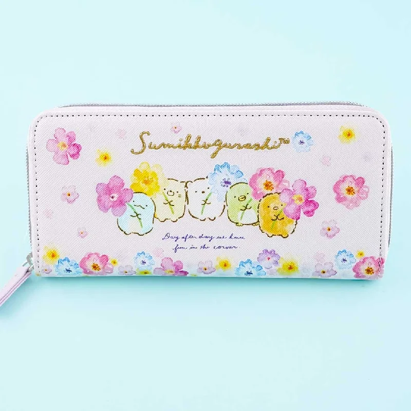 Sumikko Gurashi Flowery Long Wallet