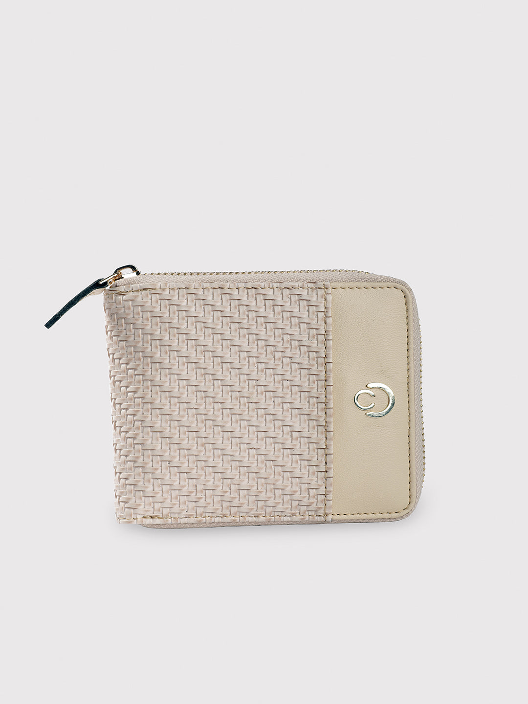 Caprese Emma Wallet Small Zip Around Beige