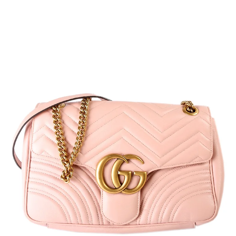 Marmont Leather Shoulder Medium Pink