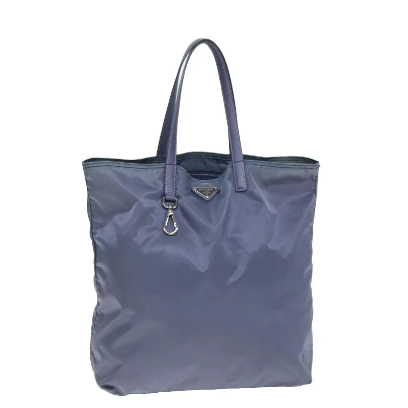 PRADA Nylon Tote Bag Blue Auth 80098