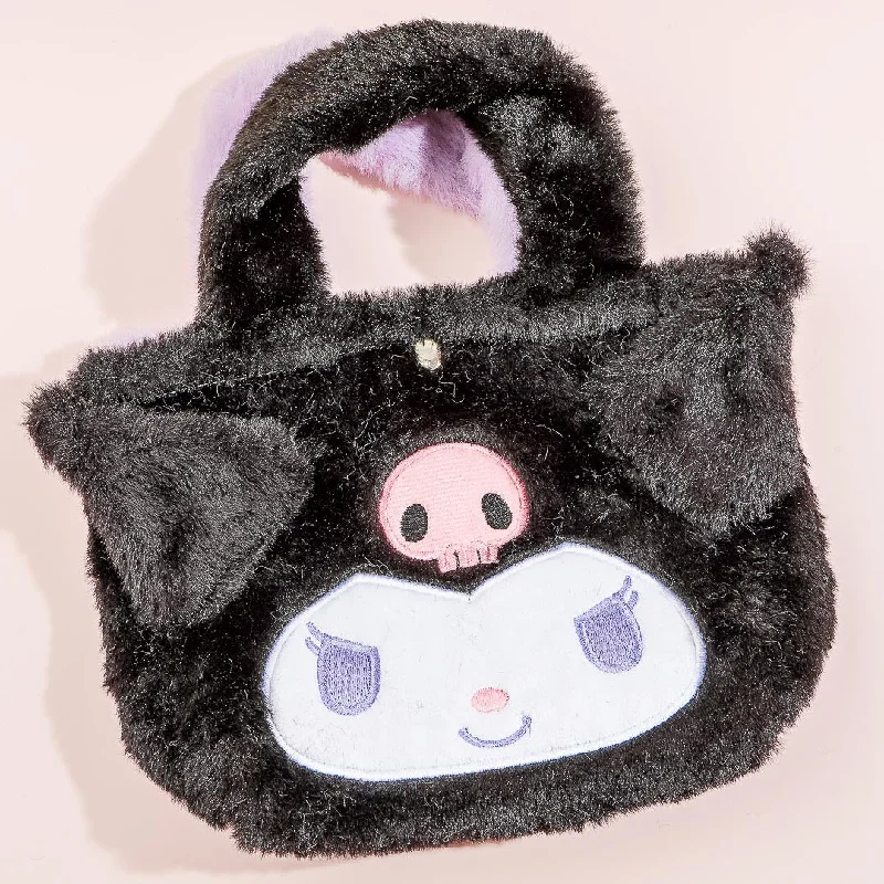 Kuromi & Baku Furry Mini Handbag