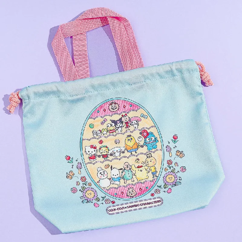 Coji-Coji x Sanrio Characters Mini Drawstring Handbag