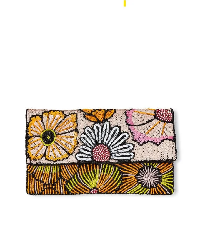 Flower Beaded Clutch